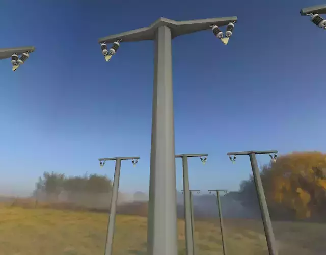 Concrete Pole without Ladder - Object 059 Low-poly 3D model