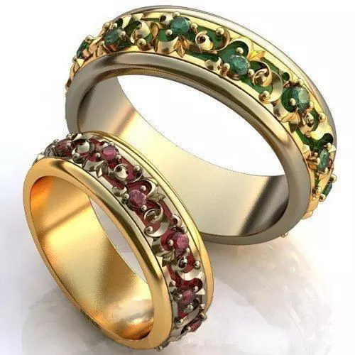 Ring with namel 3D print model_0