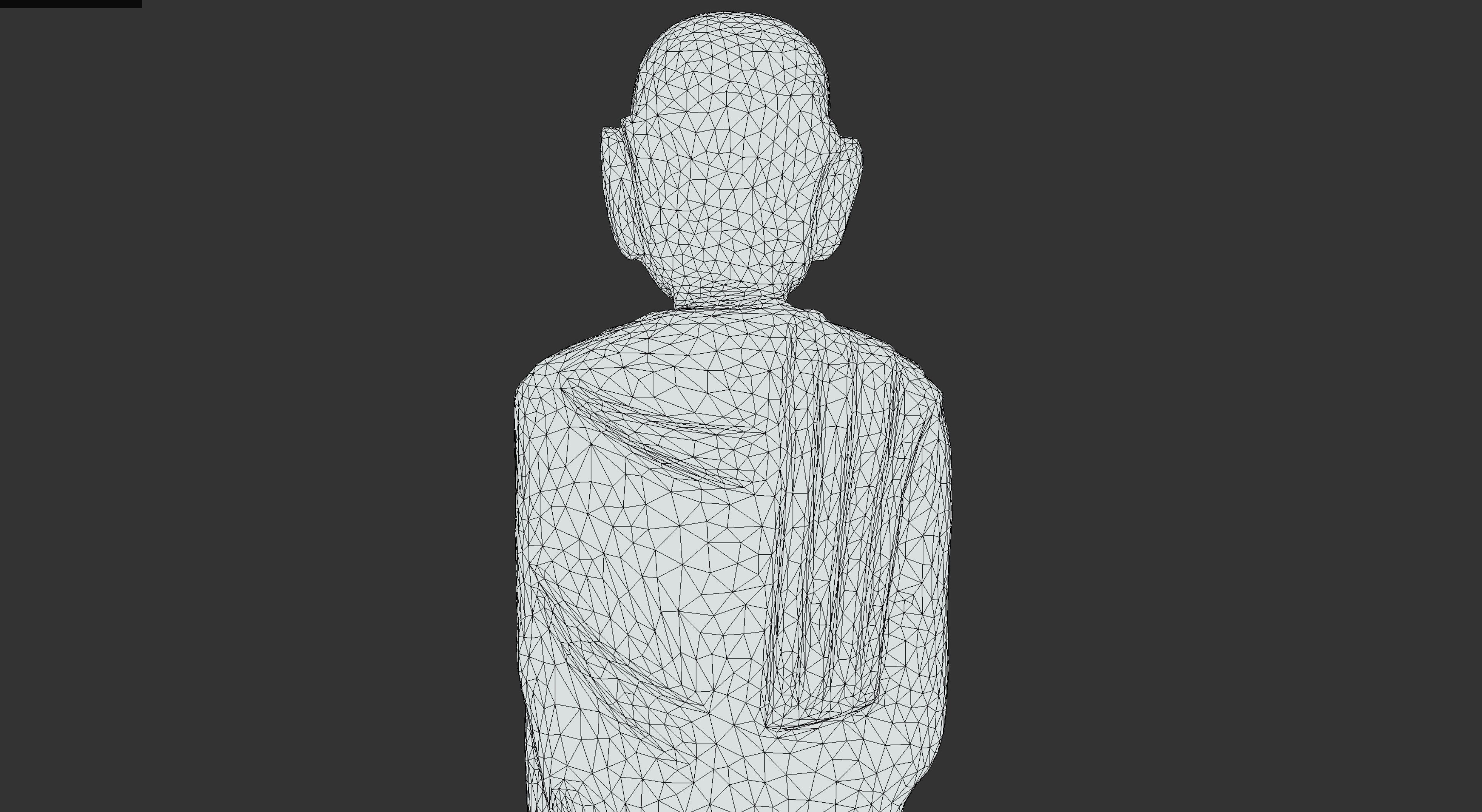 Wooden Gandhi v2 Low-poly 3D model_31