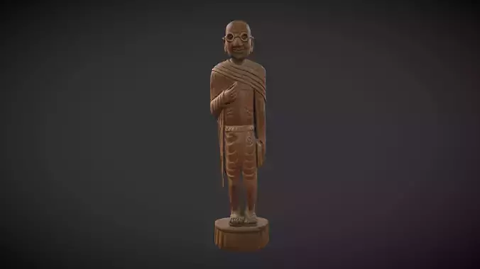 Wooden Gandhi v2
