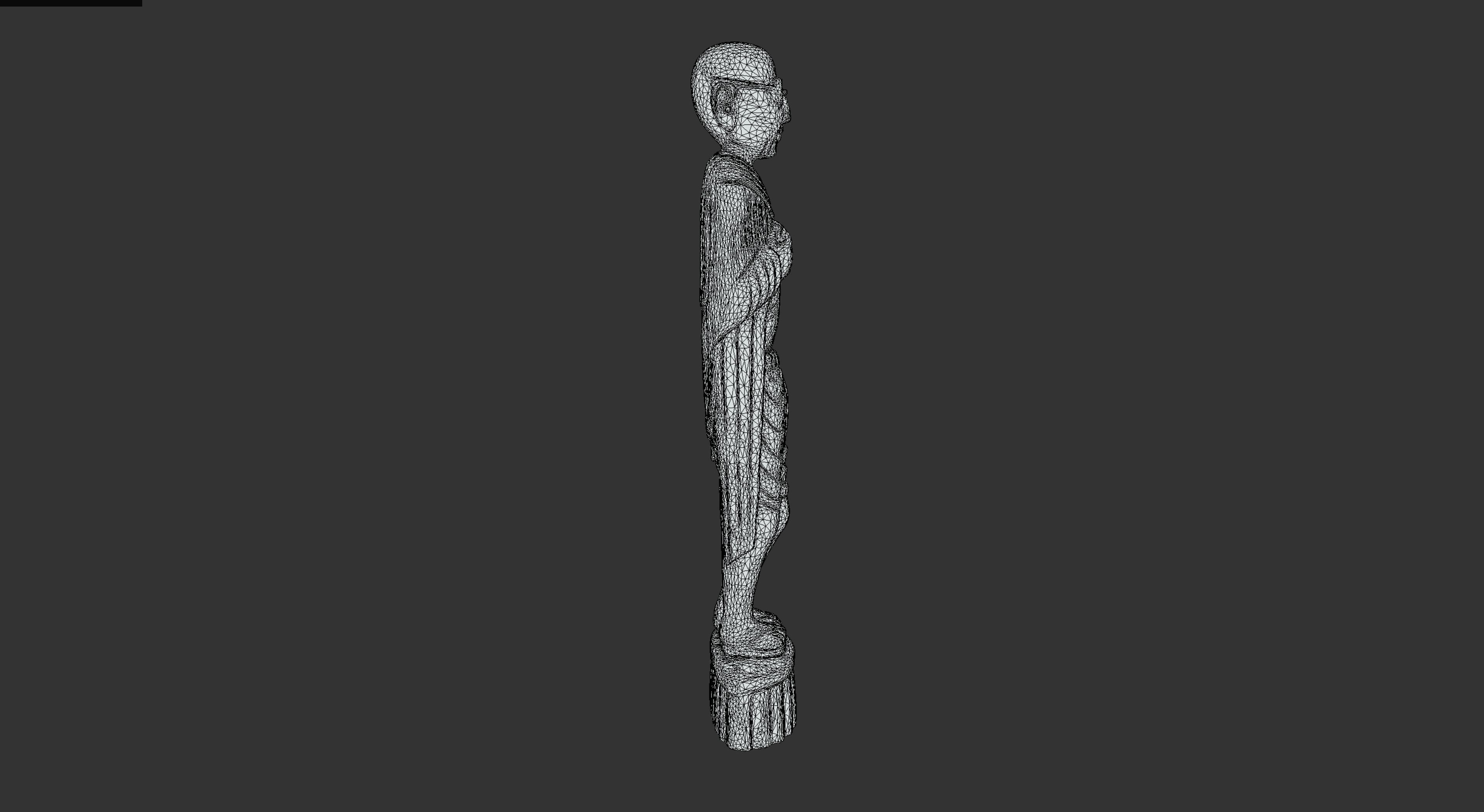 Wooden Gandhi v2 Low-poly 3D model_27