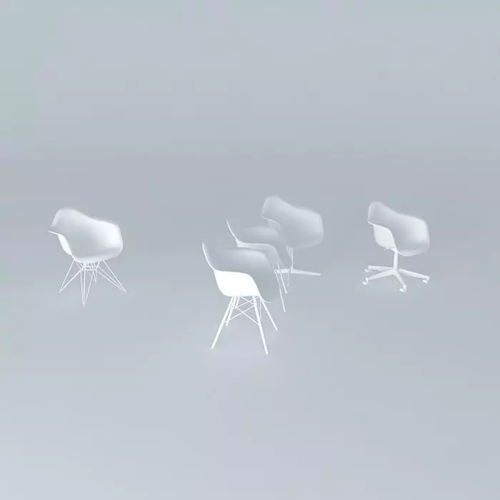 zdesign-PLASTIC-ARMCHAIR-MODEL eames dining chairs Free 3D model