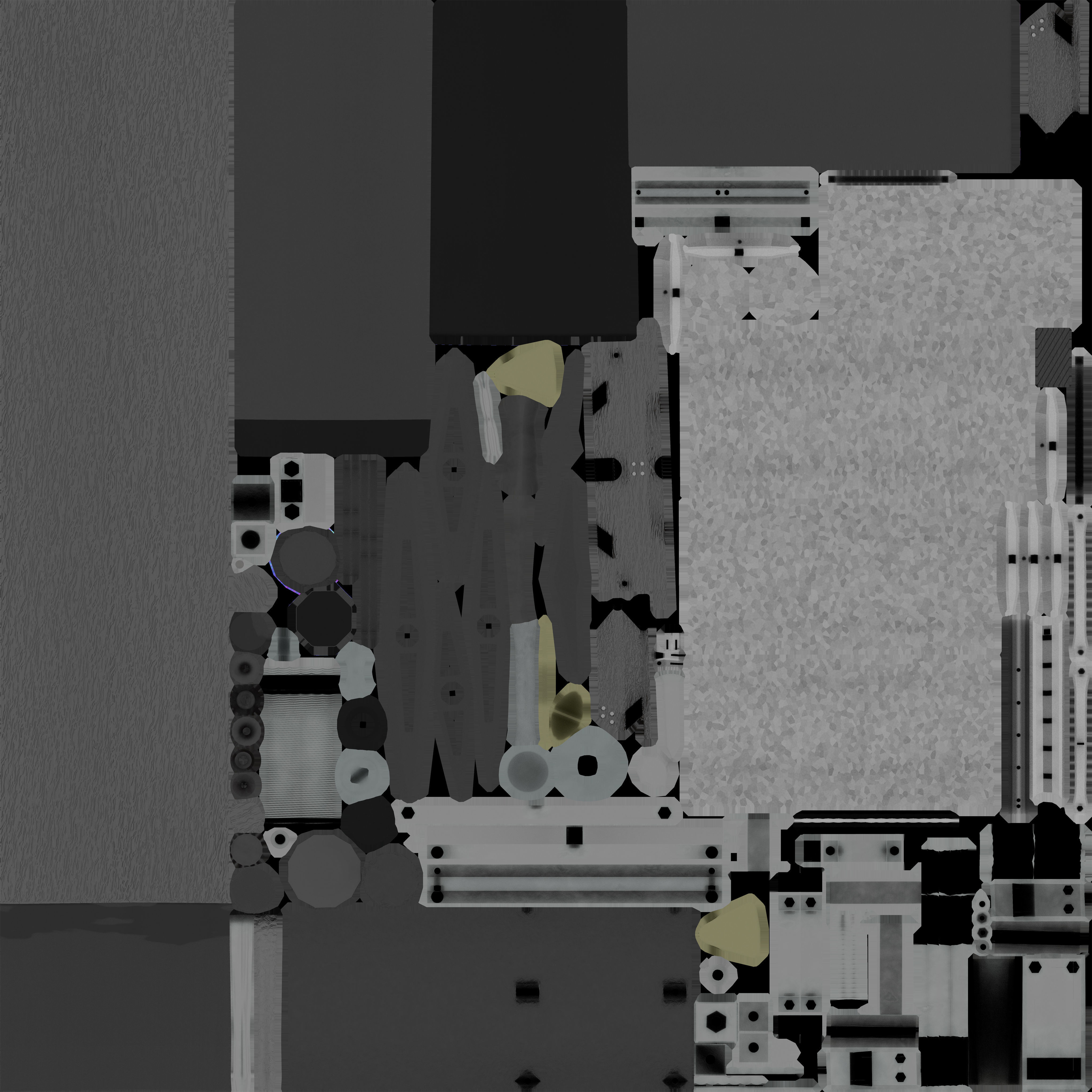 Steel power pole without ladder - Objekt  065 Low-poly 3D model_62