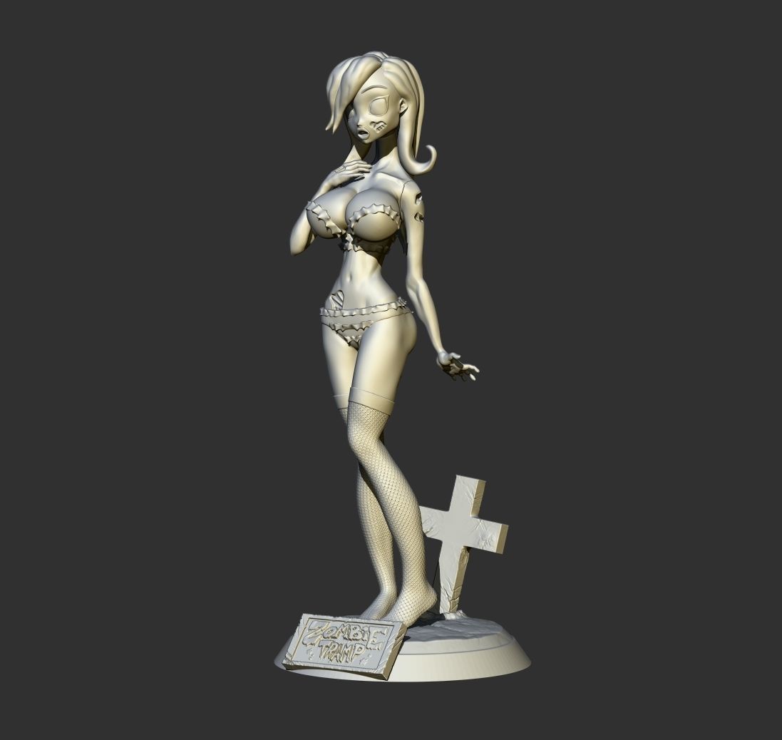 Zombie Tramp - 3d print model 3D print model_3