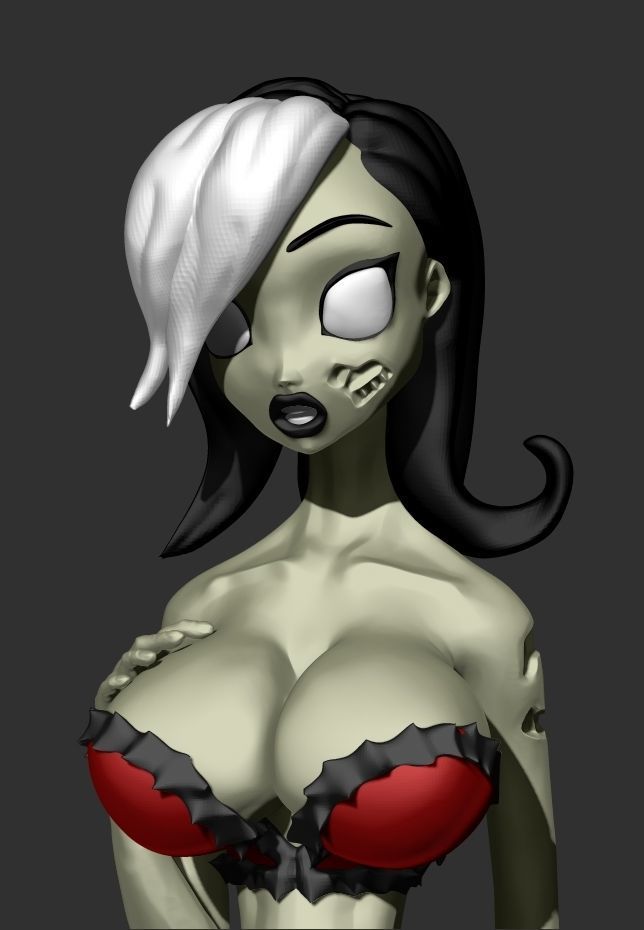 Zombie Tramp - 3d print model 3D print model_1