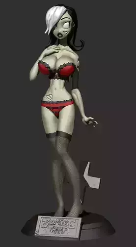 Zombie Tramp - 3d print model 3D print model