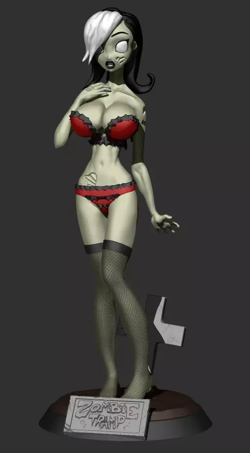 Zombie Tramp - 3d print model 3D print model_0