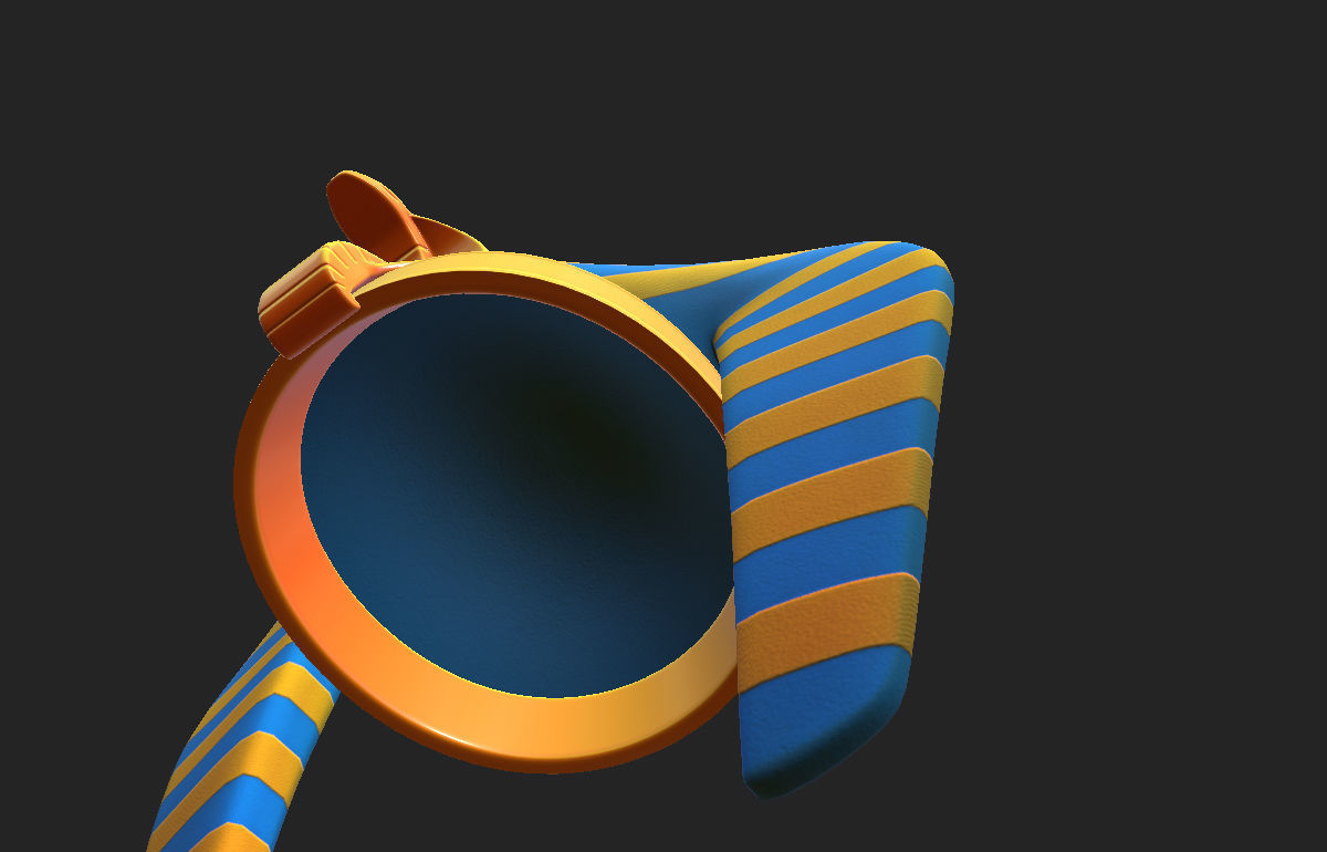 Pharaoh Hat  3D model_16