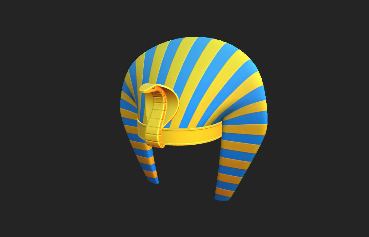 Pharaoh Hat  3D model_5