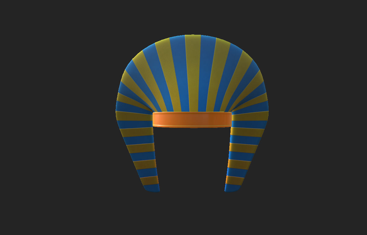 Pharaoh Hat  3D model_14