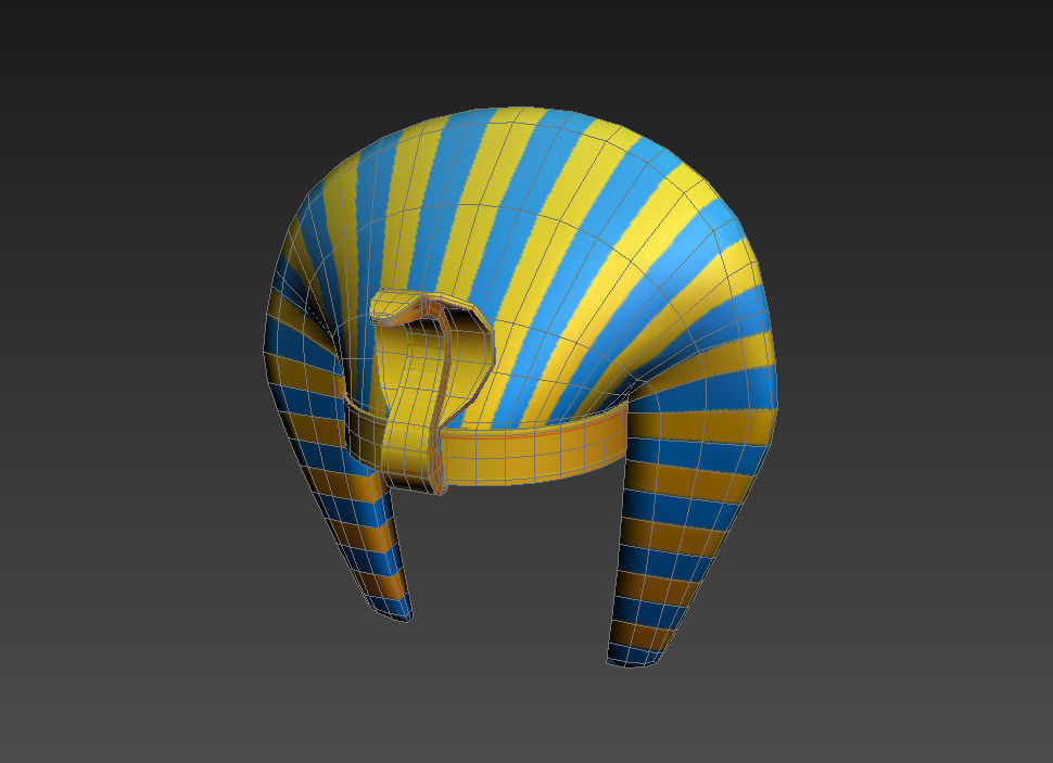 Pharaoh Hat  3D model_2