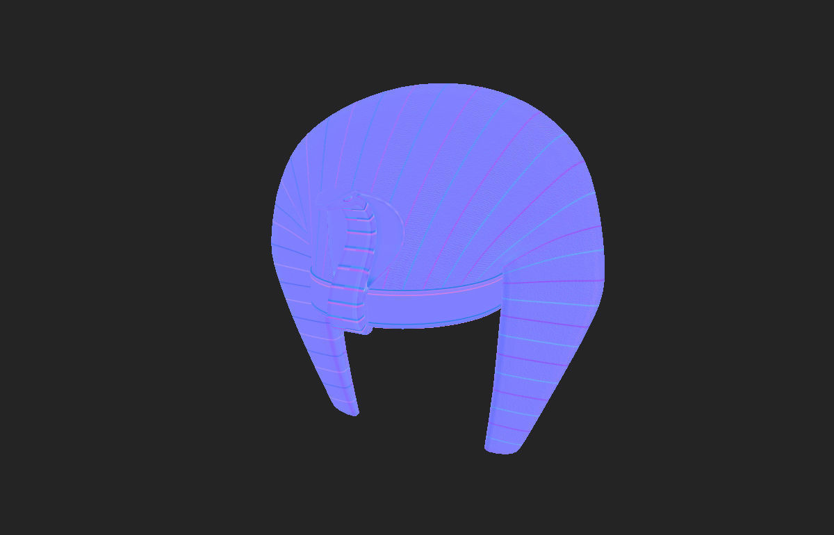 Pharaoh Hat  3D model_7