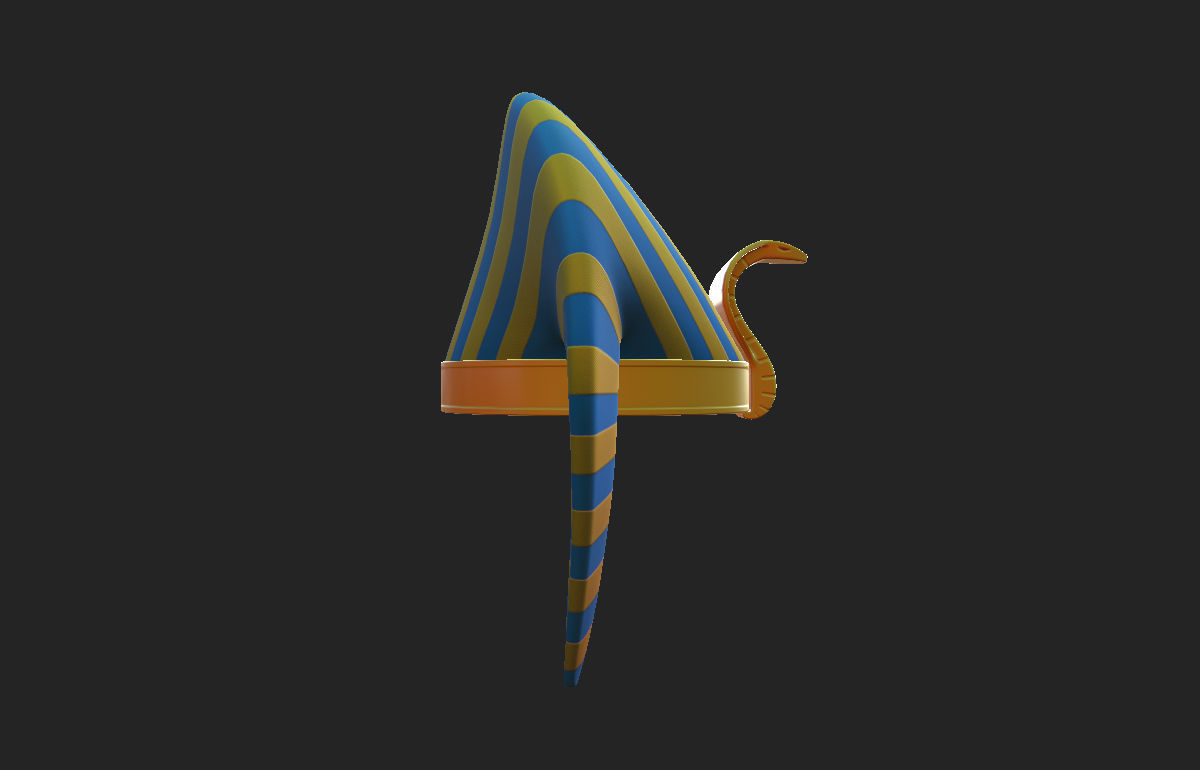Pharaoh Hat  3D model_11