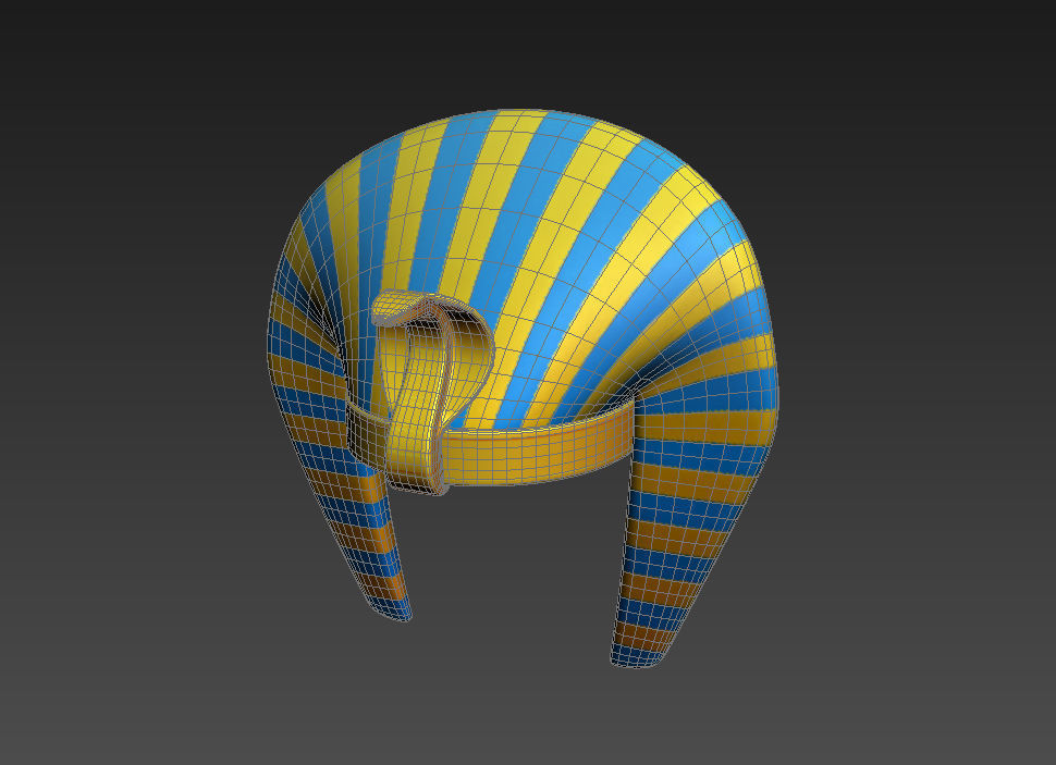 Pharaoh Hat  3D model_3