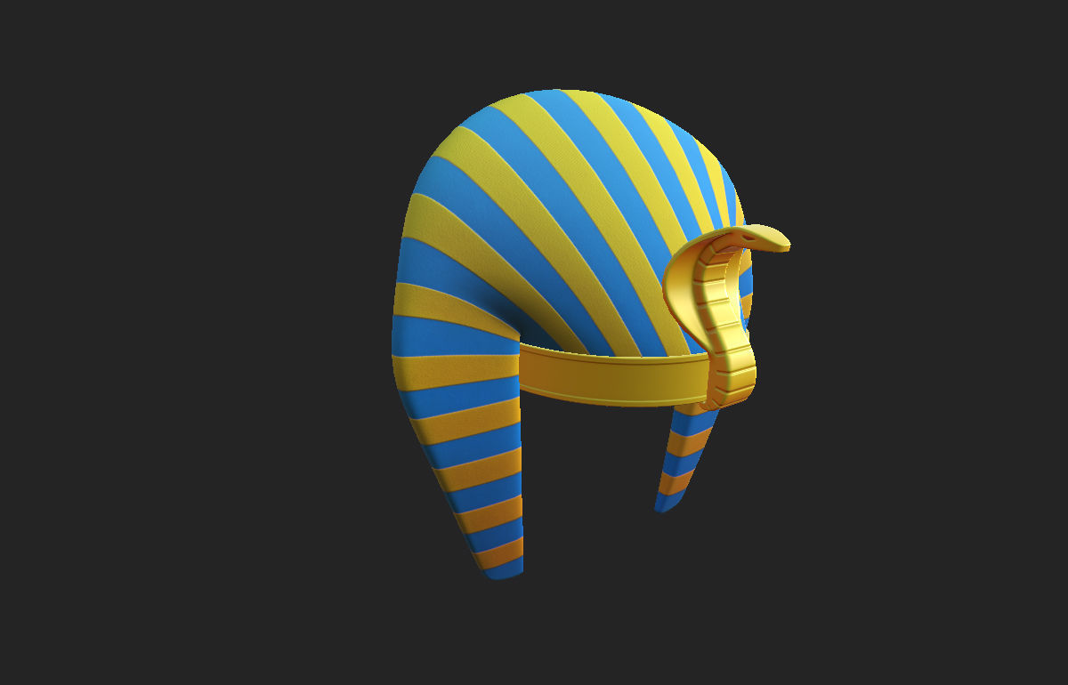 Pharaoh Hat  3D model_10