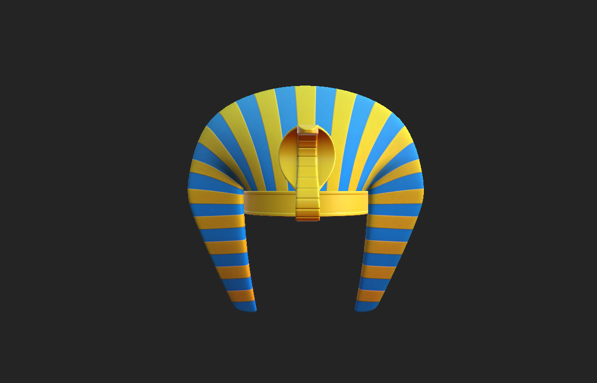 Pharaoh Hat  3D model_9