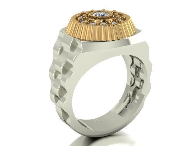 collection men rings 3D print model_70
