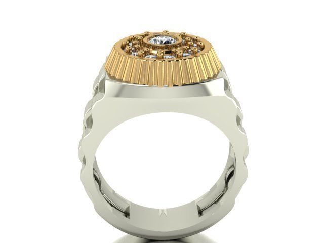 collection men rings 3D print model_44