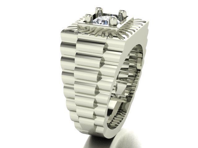 collection men rings 3D print model_60