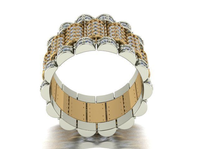 collection men rings 3D print model_23