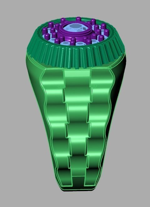 collection men rings 3D print model_48