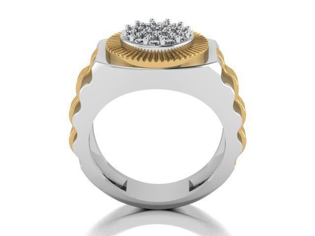 collection men rings 3D print model_26