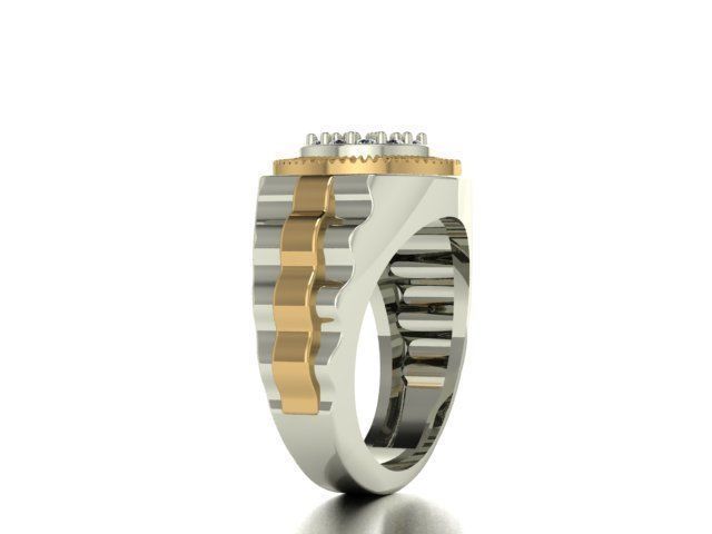 collection men rings 3D print model_83