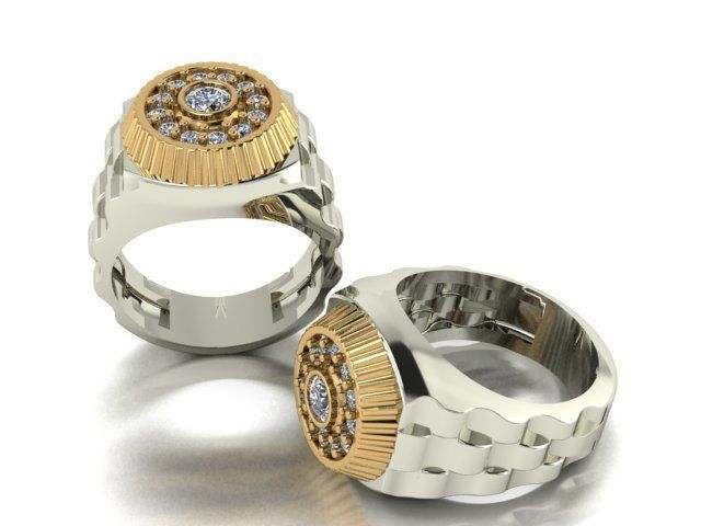 collection men rings 3D print model_13