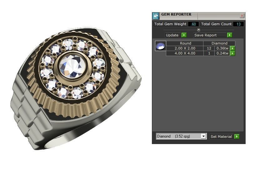 collection men rings 3D print model_19