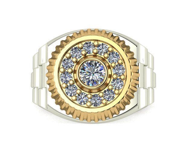 collection men rings 3D print model_78