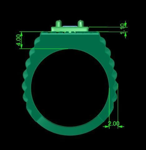 collection men rings 3D print model_47