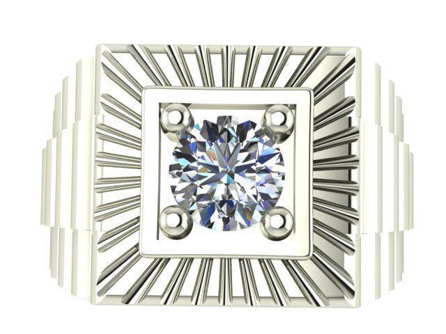 collection men rings 3D print model_12