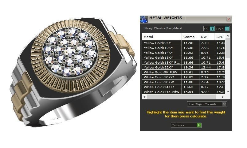 collection men rings 3D print model_66