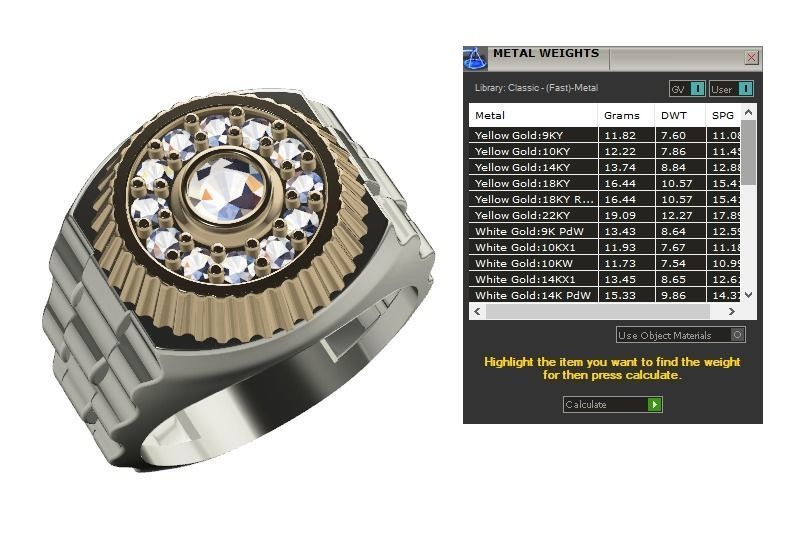 collection men rings 3D print model_9