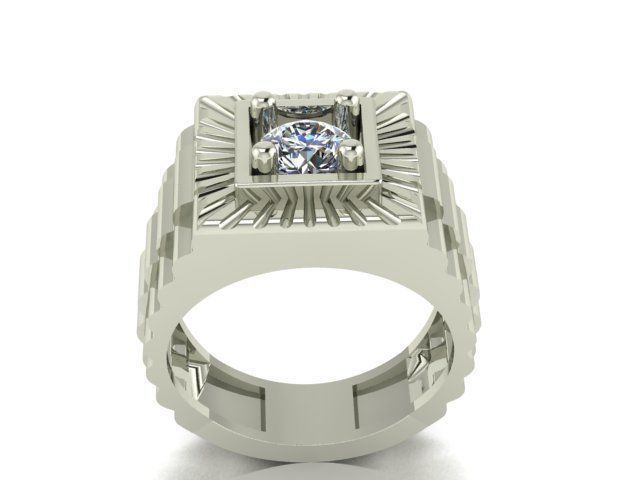 collection men rings 3D print model_43