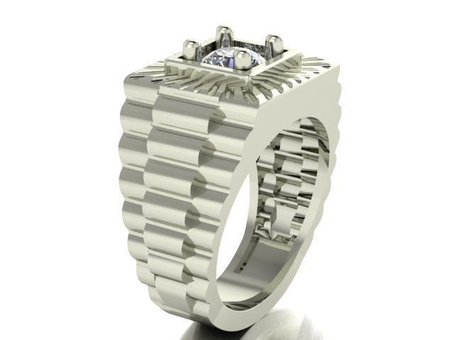 collection men rings 3D print model_17