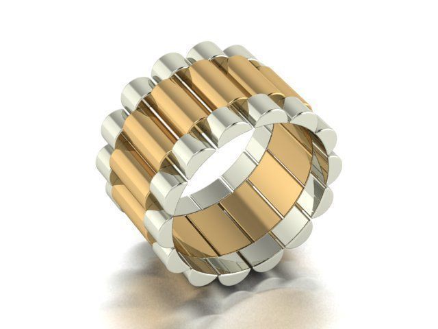collection men rings 3D print model_68