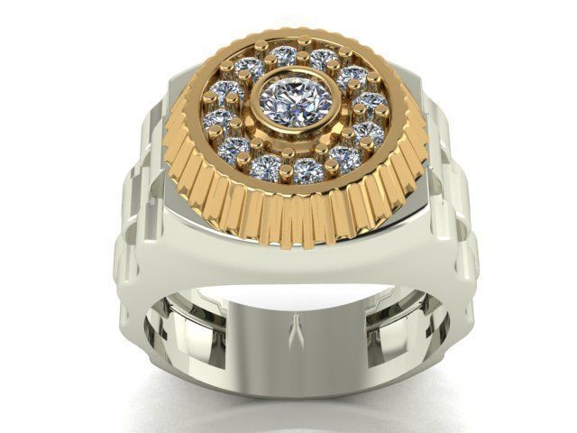 collection men rings 3D print model_28