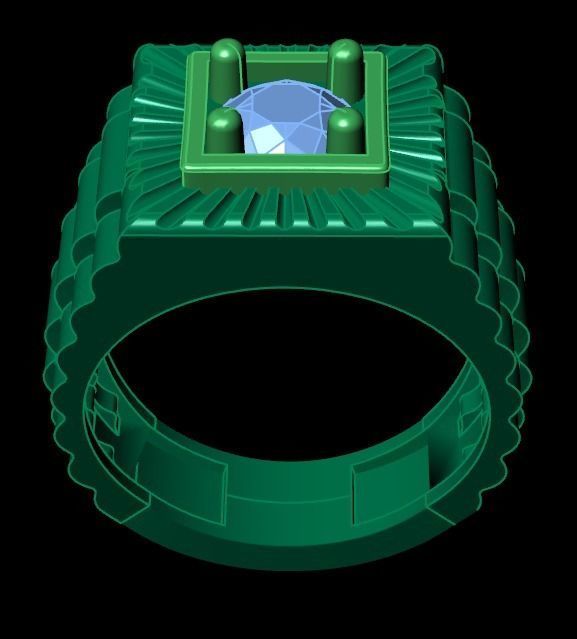 collection men rings 3D print model_31