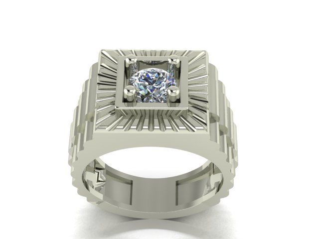 collection men rings 3D print model_22