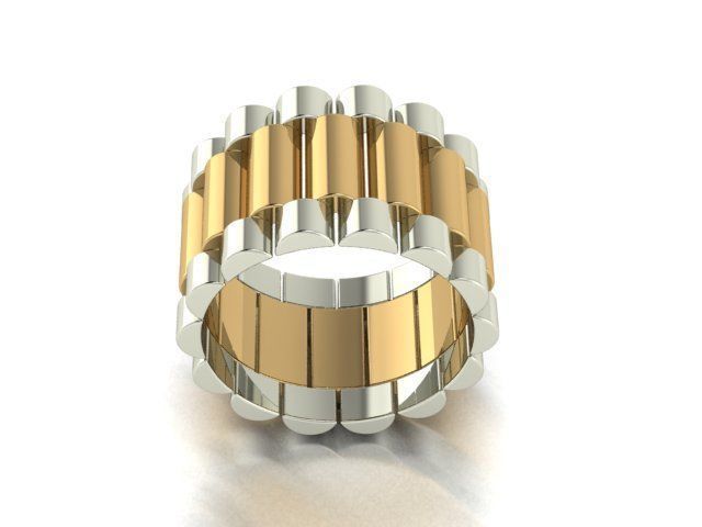 collection men rings 3D print model_11