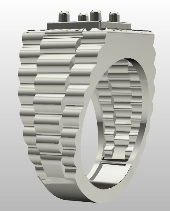 collection men rings 3D print model_73