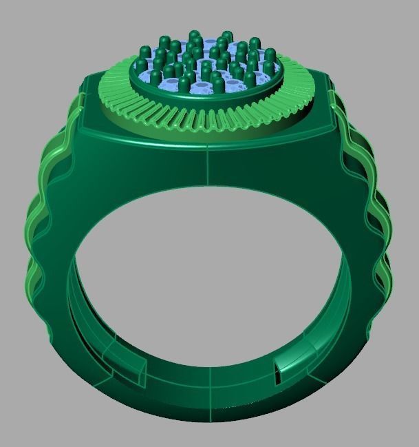 collection men rings 3D print model_45