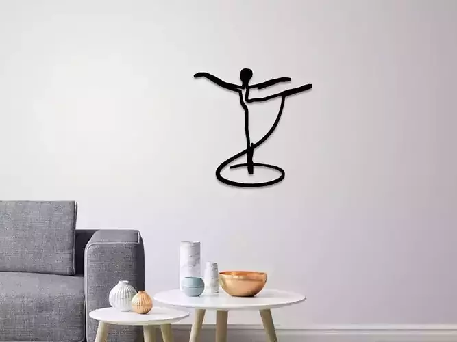 Pale dancer wall art