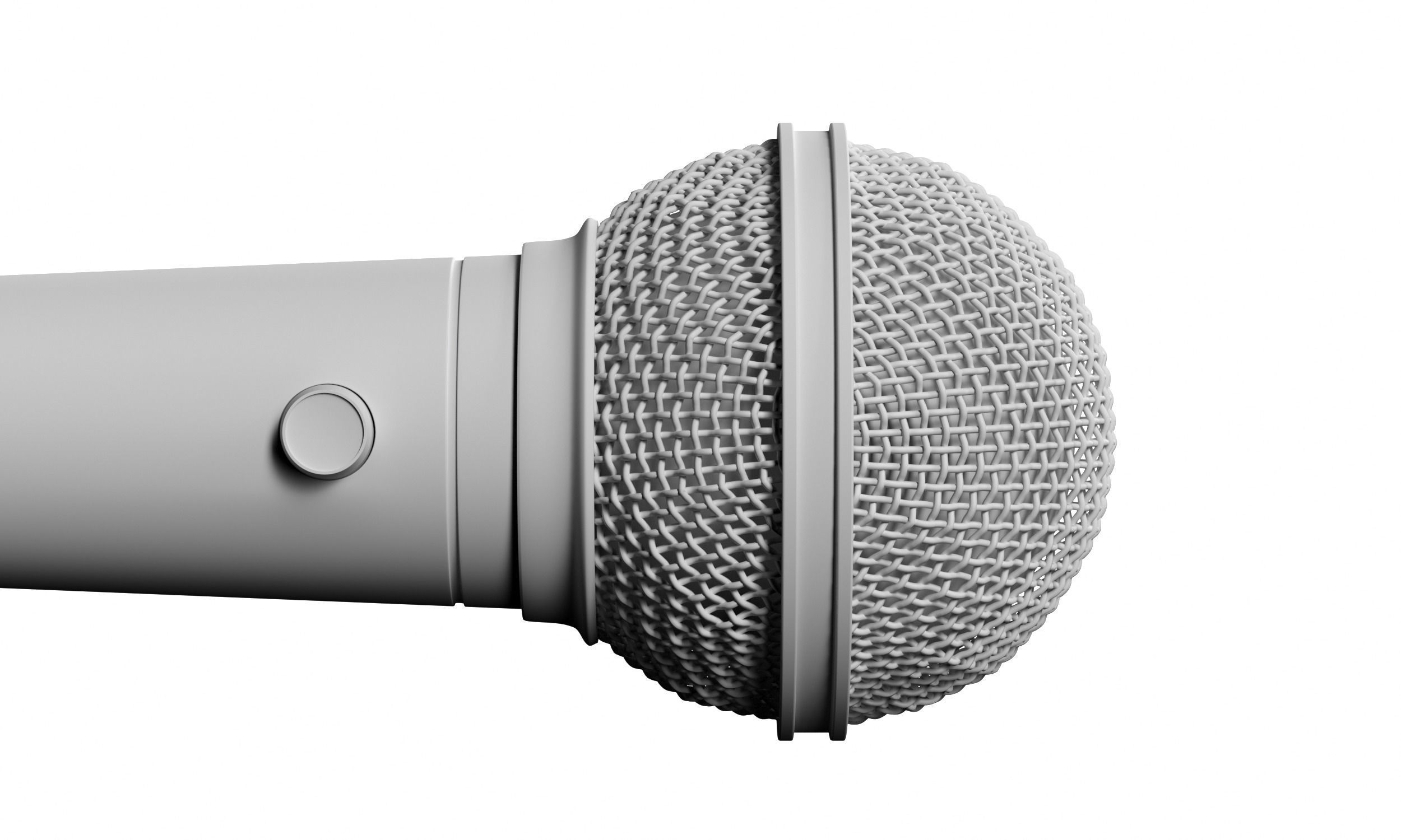 Vocal Microphone 3D model_3