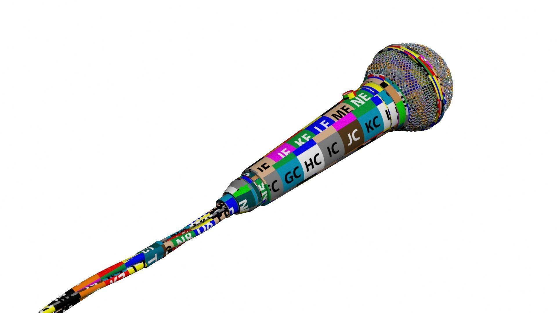 Vocal Microphone 3D model_6