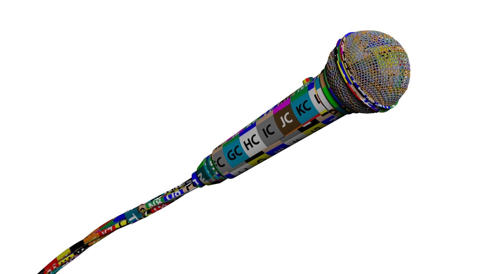 Vocal Microphone 3D model_5