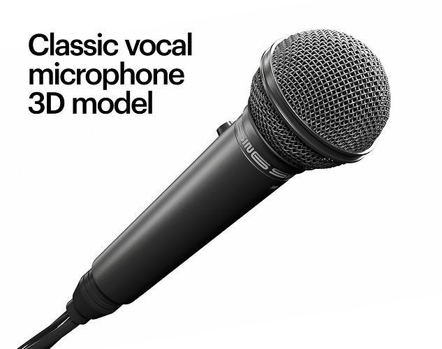 Vocal Microphone 3D model