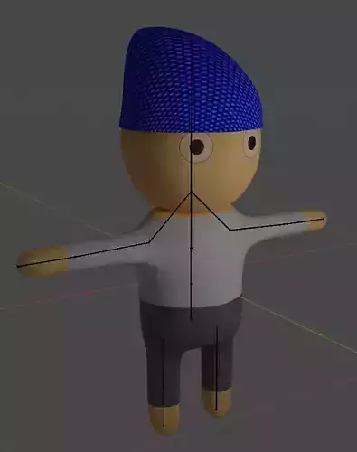 Game ready base mesh Low-poly 3D model