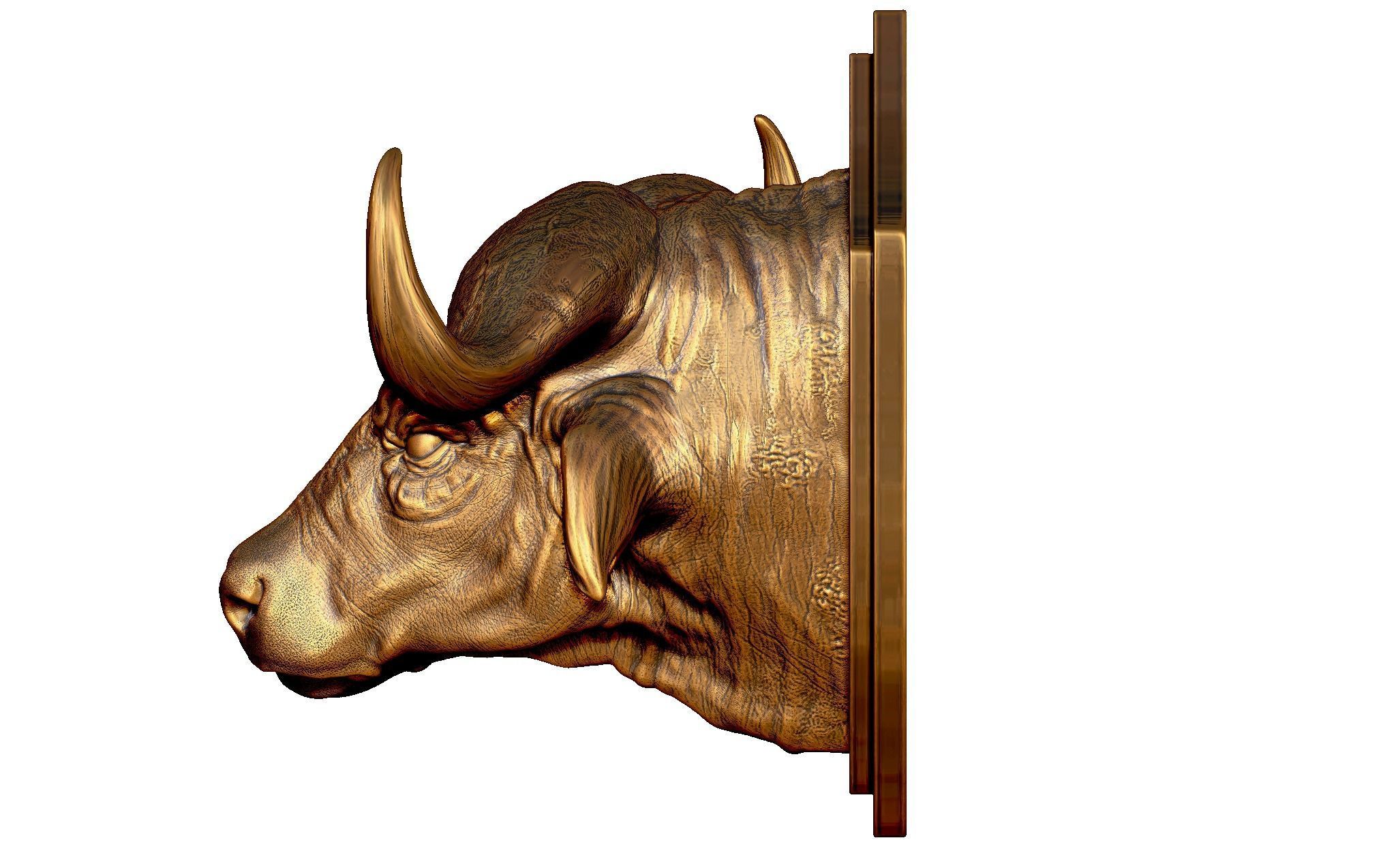 Buffalo Head for printing 3d 3D print model_2